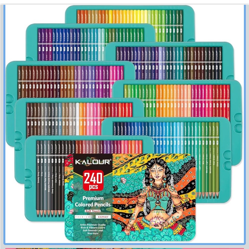 Kalour premium colored pencils 240 NEW